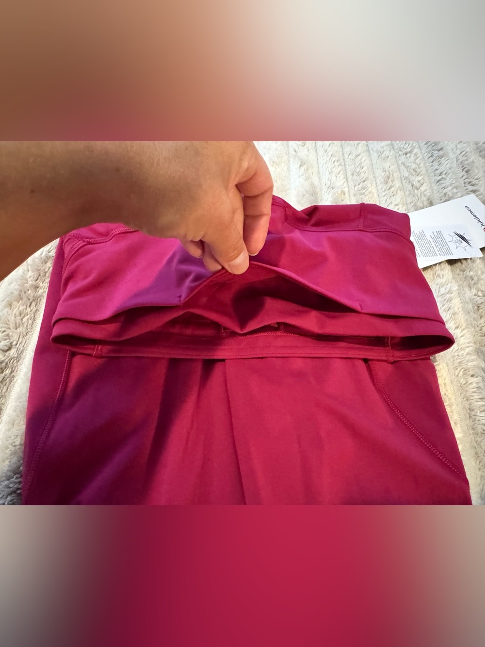 NWT lululemon athletica Raspberry Fast and Free HR Leggings 25” *pockets - Picture 5 of 7